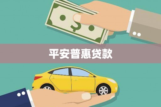 黄平平安普惠贷款