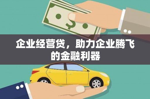任丘企业经营贷，助力企业腾飞的金融利器
