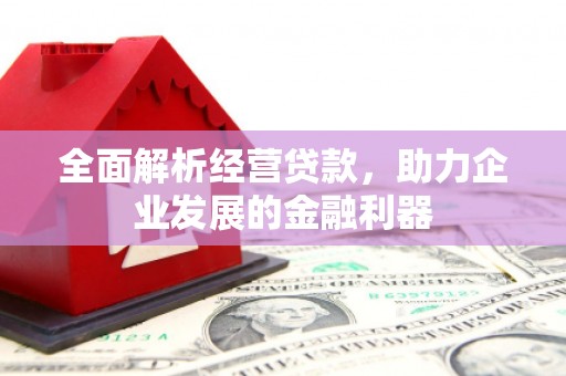 江夏全面解析经营贷款，助力企业发展的金融利器