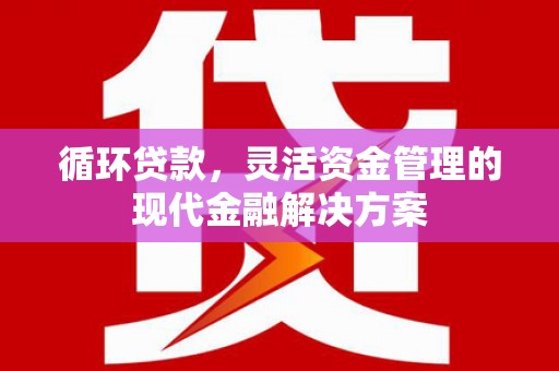 阳曲循环贷款，灵活资金管理的现代金融解决方案