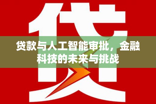习水贷款与人工智能审批，金融科技的未来与挑战