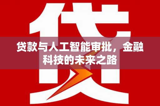 漳州贷款与人工智能审批，金融科技的未来之路