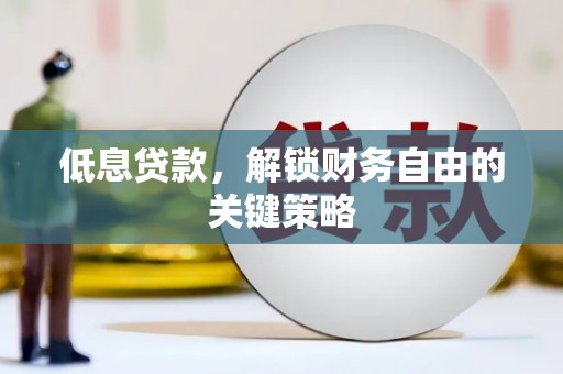 永川低息贷款，解锁财务自由的关键策略