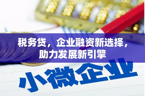 集贤税务贷，企业融资新选择，助力发展新引擎
