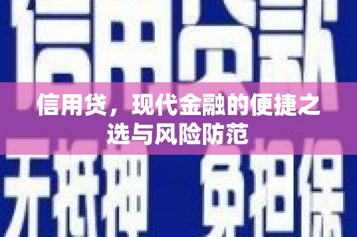 内蒙古信用贷，现代金融的便捷之选与风险防范