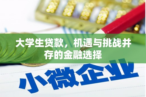 昔阳大学生贷款，机遇与挑战并存的金融选择