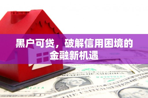 锡山黑户可贷，破解信用困境的金融新机遇